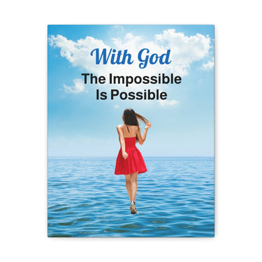 Canvas Wall Art, Walk on Water Woman